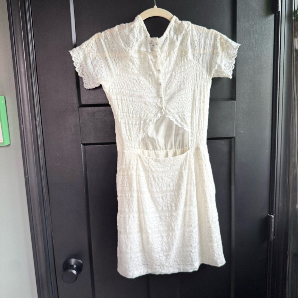 Dolce Vita White Mini Dress - Size S  👰🌸 - Picture 2 of 14